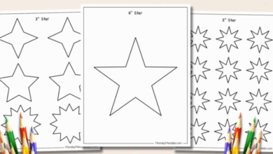 Printable:E0pkzof-Cbw= Star Template