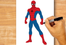 Easy:0c1ij5oj0ms= Spider Man Drawing