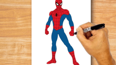 Easy:0c1ij5oj0ms= Spider Man Drawing