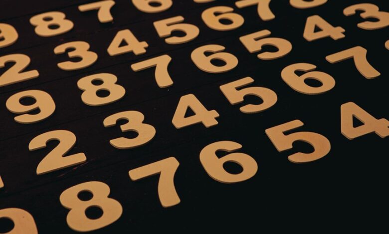 four numbers in registry listed
